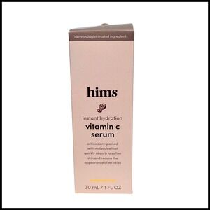 Hims Vitamin C Serum Instant Hydration Anti-Aging 30mL 1 FL OZ Orange Peel Scent